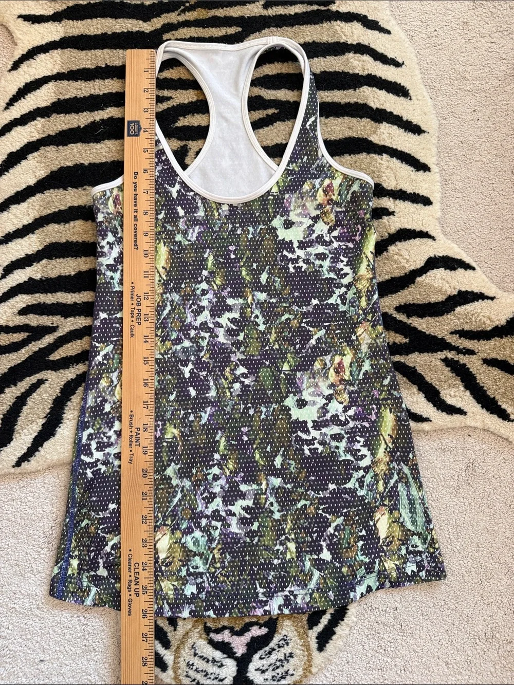 Lululemon Women’s Cool Racerback Tank Top in Floral Sport Design Size 2